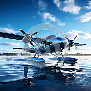 seaplane on calm