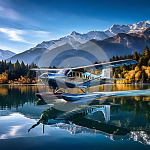 seaplane on calm