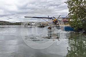 Seaplane in Great Slave Lake at Yellowknife