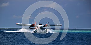 Seaplane landing - Ari Atoll, Maldives