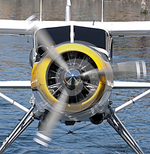 Seaplane motor and propeller