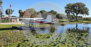Seaplane parked and ready to takeoff at Wooten Park. photo
