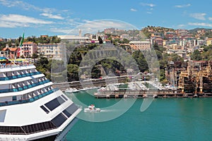 Seaport and city. Savona, Italy