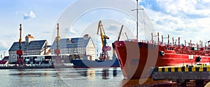 Seaport, port, marine, crane, loading terminal, loading, logistics, pier