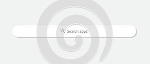 Search Apps Bar Icon UI Vector in Modern Flat Design