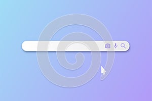 Search bar design element. Search bar for user interface. Vector search
