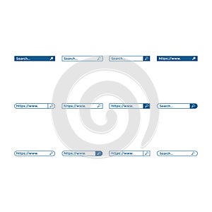 Search bar icon design template basic RGB