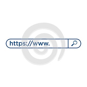 Search bar icon design template basic RGB