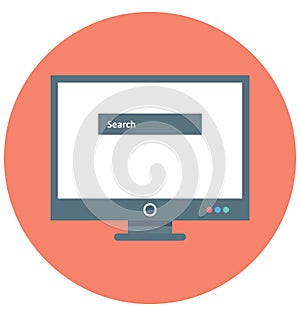 Search Bar Isolated Vector icon that can be easily edit or modified