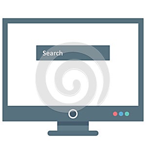 Search Bar Isolated Vector icon that can be easily edit or modified