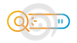 Search Bar with Pause Play Function, vector design Generative AI