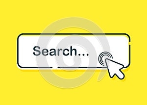 Search Bar for ui, design and web site. Search Address and navigation bar icon. Collection of search form templates for websites