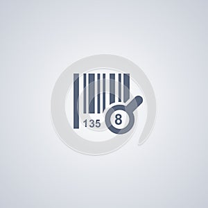Search barcode, vector best flat icon