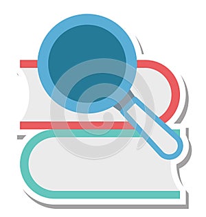 Search Book Isolated Vector Icon Editable