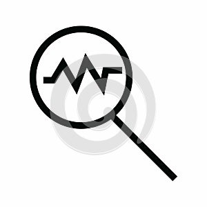 Search Code icon vector