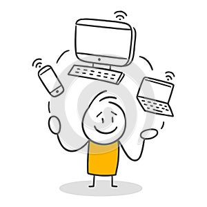 The search for digital balance while managing multiple devices simultaneously in todayÃ¢â¬â¢s digital world