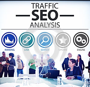 Search Engine Optimisation Analysis Information Data Concept