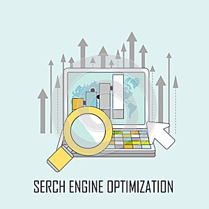 Search engine optimization concept