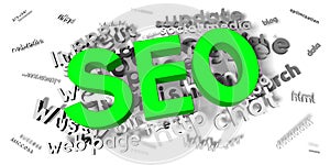 Search engine optimization concept - 3D illustration