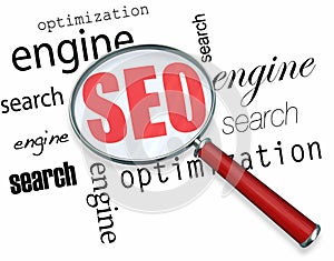 Search Engine Optimization - Magnifying Glass