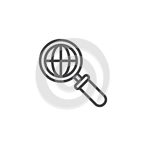 Search engine outline icon