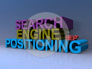 Search engine positioning on blue