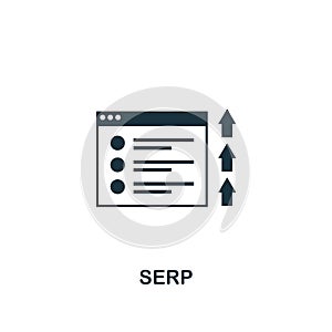 Search Engine Results Page (Serp) icon. Creative element design from content icons collection. Pixel perfect Search Engine Results