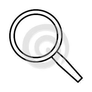 Search find lupa icon or logo illustration