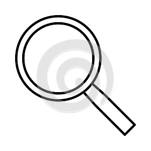 Search find lupa icon or logo illustration