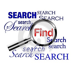 Search find magnify glass