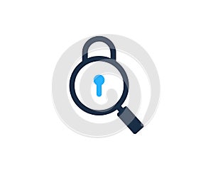 Search Find Security Icon Logo Design Element