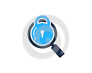 Search Find Security Icon Logo Design Element
