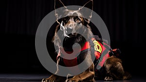 search first responder dog photo