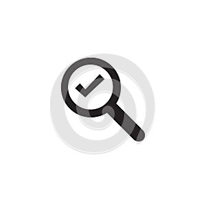 Search flat icon vector illustration