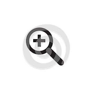 Search flat icon vector illustration