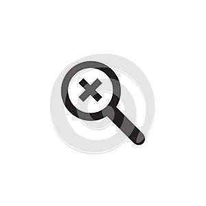 Search flat icon vector illustration