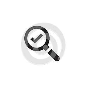 Search flat icon vector illustration