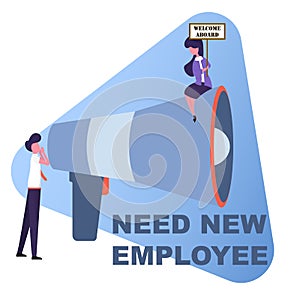Search and hire a new employee
