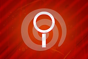 Search icon isolated on abstract red gradient magnificence background