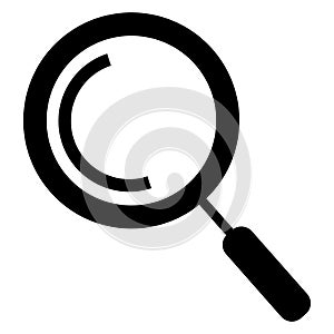 Search icon isolated on white background. Trendy search icon in flat style. Magnifying glass icon for app, ui, logo and web site