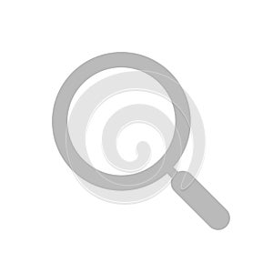 Search icon vector. Found find concept. Magnifying glass Sign isolated on white background