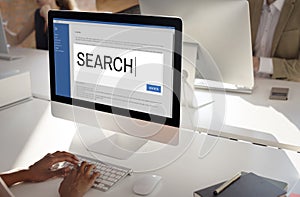 Search Internet Browse Information SEO Concept photo