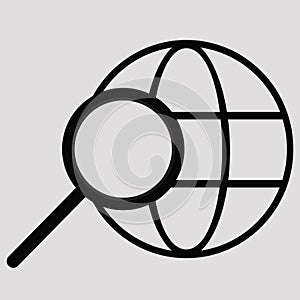 Search and internet icon for website and apps