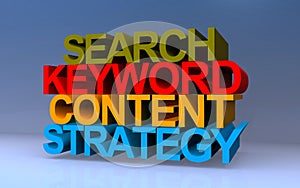 search keyword content strategy on blue