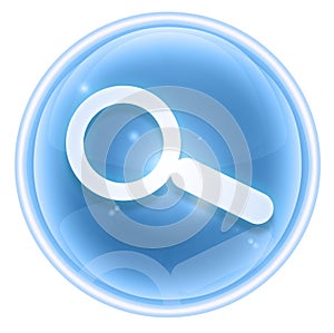 Search and magnifier icon ice