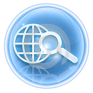 Search and magnifier icon ice