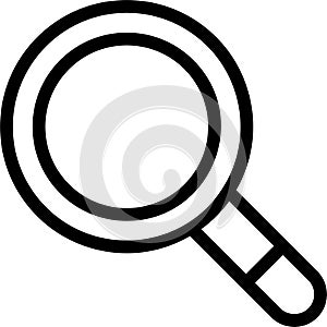 Search Magnifier Icon With Outline Style