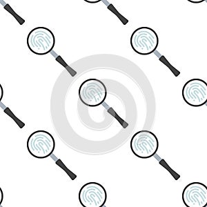 Search magnifier icon or symbol with flat design.