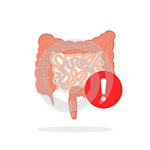 search medical problem in human intestinal tract icon