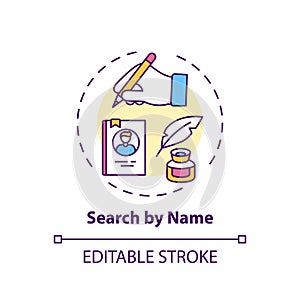 Search by name concept icon